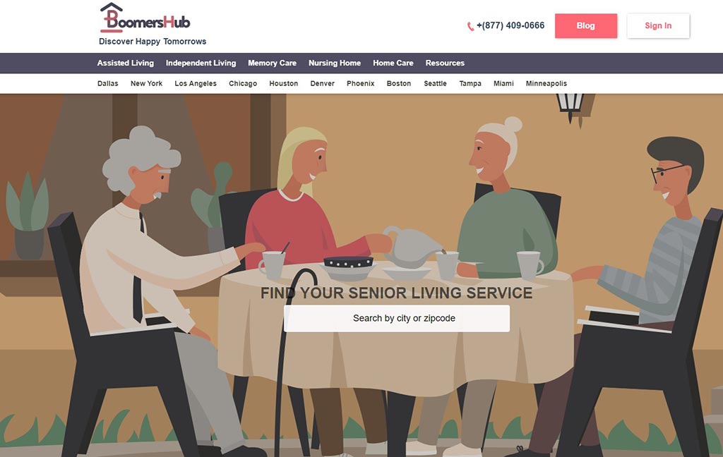 SEO For Elderly Faciliates - Boomers Hub